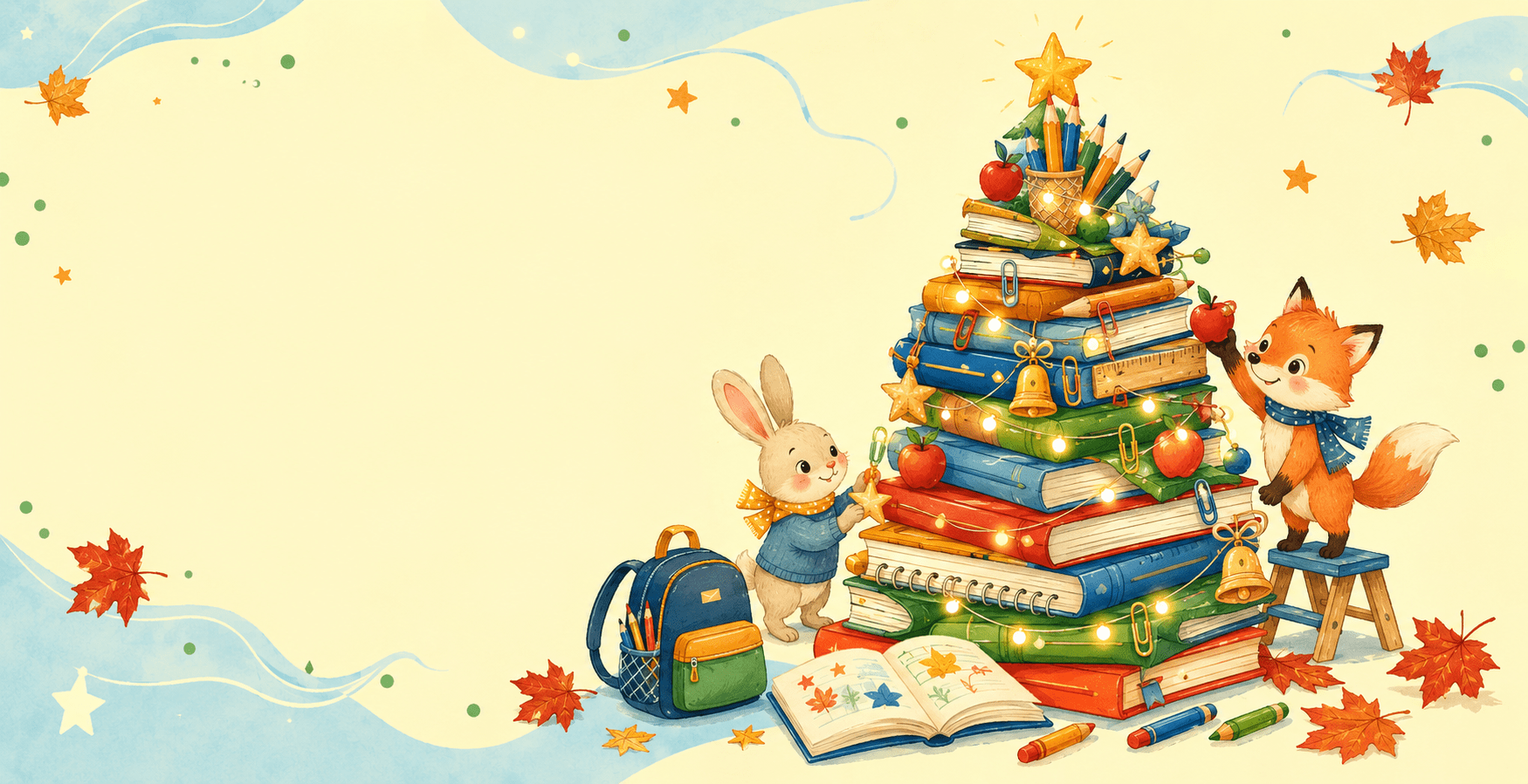 Книжная ёлка с&nbsp;героями «Осьминожек»